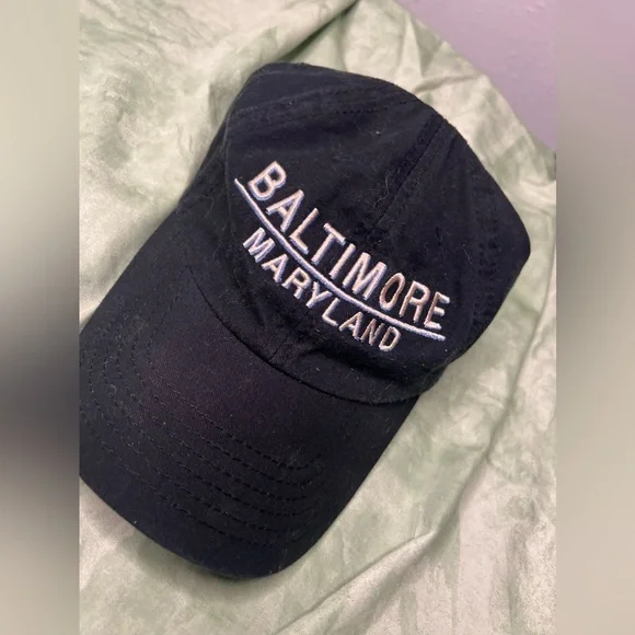 Black Baltimore Maryland Dad Hat - Picture 5 of 5